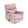 In House Velvet Rocking Recliner Chair - Light Pink - NZ110