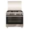 Glemgas Freestanding Cooker 90x60Cm 5 Burner Full Safety SE9612GIFS Silver/Black