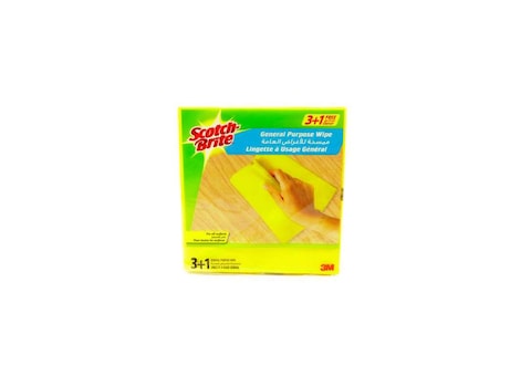 SCOTCH GENERAL PURPOSE WIPE 3+1FREE