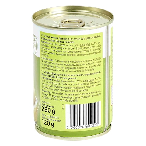 Carrefour Almond Stuffed Olives 120GR