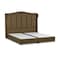 In House Shumt Linen Bed Frame - Queen - 200x160cm - Brown