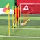 ULTIMAX Soccer Football Field Corner flags Portable Soccer Flags Soccer Poles, Dribbling Soccer Equipment for Training - (Soccer Poles Flags)