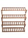Yatai 4-Tier Foldable Shoe Rack Brown