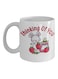 muGGyz Printed Ceramic Coffee Mug White