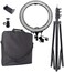 Coopic Fa-75D 5500K Dimmable Ring Digital Photographic Studio Light With Light Stand Mobile Holder Hot Shoe (19 Inches Or 48 Centimeters Outer, 75W Cathode Tube) Black Body