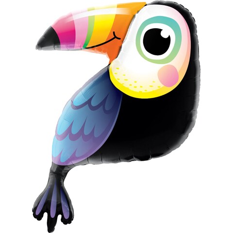 Qualatex Colorful Toucan Shape Foil Balloon- 41-Inch Size
