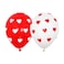 Assorted Red &amp; White 11 inch  Balloon 50ct