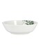 Royalford Melamine Serving Bowl White/Green 21.5X21.5X6.3Inch