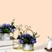 Aiwanto Flower vase Decorative Flower With Vase  Tabletop Decoration  Home Decor Piece(3Pcs)