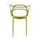 Jilphar Classical Fiber Plastic Molded Dining Chair JP1325B Yellow