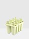 Generic 8-Cavity Bear Handle Ice Cream Mould Green 12.5x15.5x12centimeter