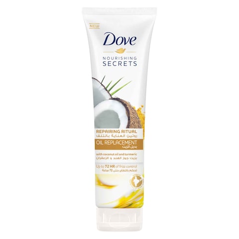 Buy Dove Nourishing Secrets Thickening Ritual Oil Replacement For Hair, Coconut Oil And Turmeric, 300ml in Saudi Arabia