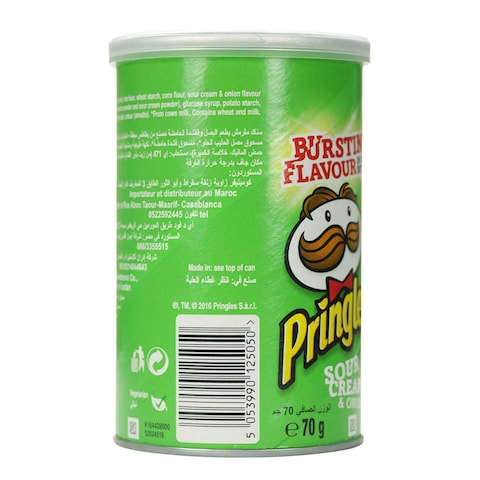 Pringles (برينجلز) بالكريمة الحامضة والبصل 70 جم