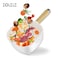 Zolele ZC306 Electric Cooking Pot Multifunctional Hot Pot 3L Large Capacity Non Stick Coating Frying Pan 1000W - White
