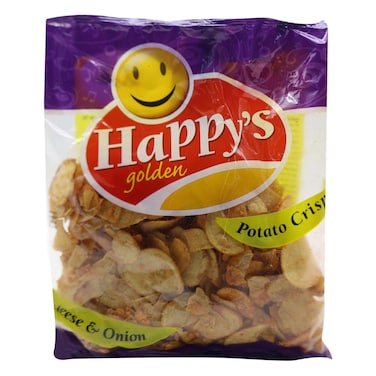 Happy&#39;s Golden Cheese And Onion Potato Crisps 200g