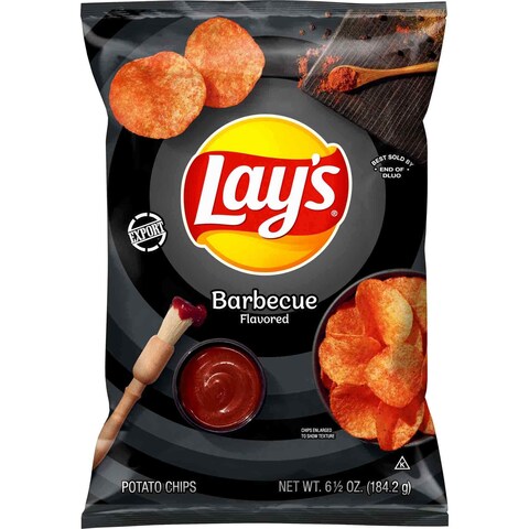 Buy Lays  Barbecue Flavoured Potato Chips 184.27g in UAE