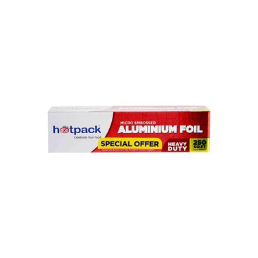 Hotpack Micro Embossed Aluminium Foil Heavy Duty 20 SqFt, 30cm x 80m Special Offer