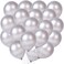 Party Time 50-Pieces 12inch Silver Latex Balloons Party Decorations, Silver Party Decorations For Baby Shower, Engagement, Weddings, Proms | Silver Balloons for Birthday Party Decorations