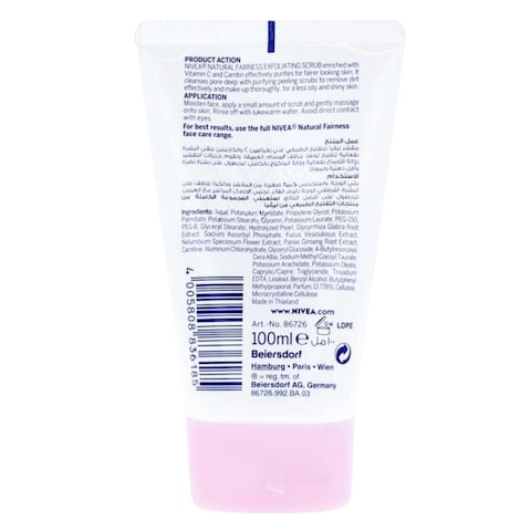 Nivea Face Scrub Natural Fairness 100 ml