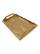 Generic Solid Wood Serving Tray Brown 49X32cm