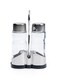 Cuisine Art 2PCS Glass and Stainless Steel Salt &amp; Pepper Shaker Set - 40ml