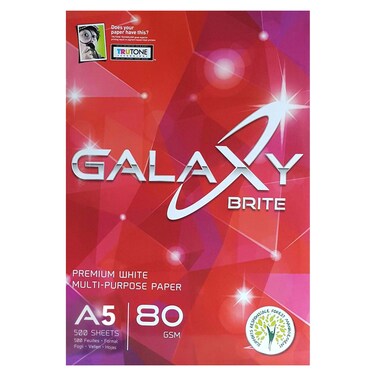 Galaxy Brite A5 Multi-Purpose Paper White 500 PCS