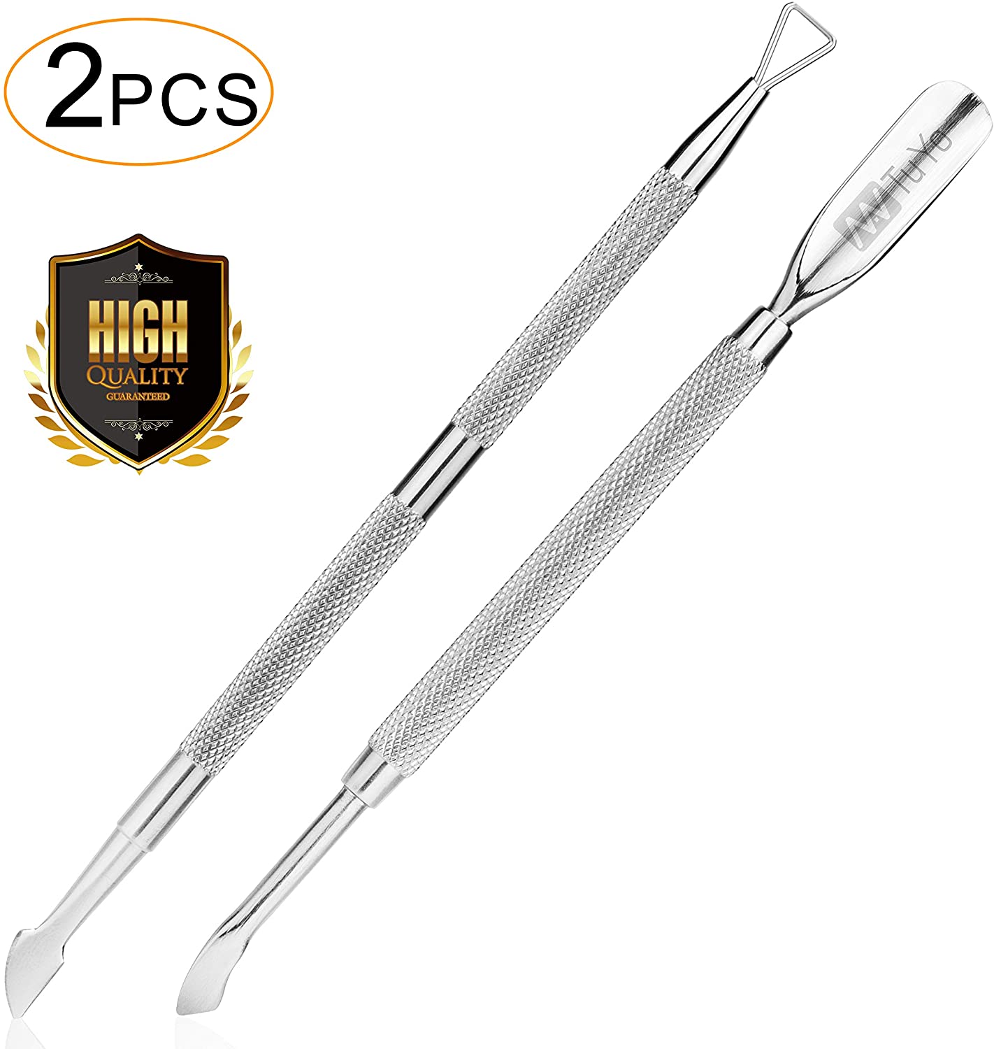 Buy Nantuyo 2Pcs Cuticle Pusher And Cutter Set, Triangle Cuticle Nail ...