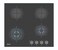 Nobel Gas Hobs Black 60cm 4 Gas Burner FFD Cast Iron Grids NBH6402GH