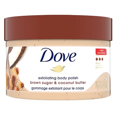 Dove Exfoliating Polish Brown Sugar And Coconut Butter Body Scrub 298g