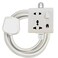 Hassan single white extension socket 13A premium quality
