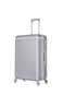 Senator Hard Case Large Suitcase Luggage Trolley For Unisex ABS Lightweight Travel Bag with 4 Spinner Wheels KH1065 Silver White