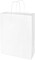 Markq White Paper bags with handles 33 x 26 x 12 cm Large Kraft Gift bags for Birthday Party Favors, Weddings, Bridal Shower, Businesses (12 Bags)