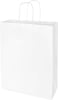 Markq White Paper bags with handles 33 x 26 x 12 cm Large Kraft Gift bags for Birthday Party Favors, Weddings, Bridal Shower, Businesses (12 Bags)
