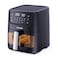 Crownline AF-397 Air Fryer w/Visible Cooking Window, Rapid Hot Air Circulation for Frying, Grilling, Broiling, Roasting, Baking &amp; more, 5.5L/2.4kg Capacity, 80-200℃ Temp Range, 1500W, 90-Min Timer.