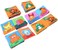 Jjone Baby&#39;s First Nontoxic Soft Cloth Book Set, Crinkle Books Friction With Rustling Sound Pack Of 6 (D)