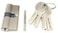 ABBASALI Door Lock Cylinder 70mm (35-35) with 5 Computer Keys (PACK OF 12PCS)