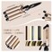 HYX 3 Barrel Curling Iron, Hair Crimper Temperature Adjustable 25mm Hair Crimper, Ceramic Tourmaline Triple Barrels, Hair Waving Styling Tools