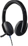 Logitech H540 Wired Headset, USB Headphone with Noise-Cancelling Microphone, USB, On-Ear Controls, Mute Indicator Light, PC/Mac/Laptop - Black