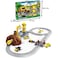 Fitto Train Toy playset for Boys Girls with helicopter and construction vehicle, Trains Tracks, Railway Kits Locomotive Engine, Cargo Car Track, Christmas Gifts for 3 4 5 6 7 8+-year-old Kids