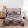 3-Piece Queen Size Printed Flat Sheet Set 1 Flat Sheet + 2 Pillow Cases Microfibre INDAH
