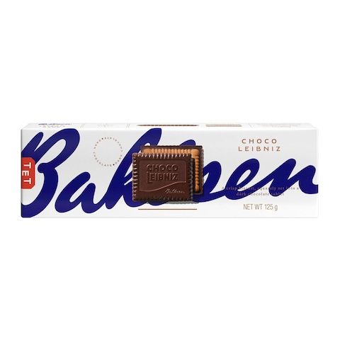 Buy Bahlsen Chocolate Leibniz Dark Chocolate Biscuit 125g in Saudi Arabia