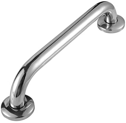 12 Inch Stainless Steel Shower Grab Bar (1 Inch Thick),Shower Sturdy Safety Handle, Bathroom Balance Bar, Safety Hand Rail Support,Handicap, Elderly, Injury, Senior Assist Bath Handle, by WESDA