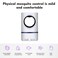 Generic-LED Electric Mosquito Killer Lamp Indoor Outdoor Insect Trap No Noise No Radiation USB Power Supply, Suction Fan,Photocatalytic UV Light