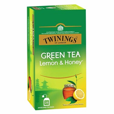 Twinings Green Tea Lemon &amp; Honey 25 Sachets