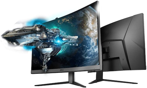 MSI Optix G27C4 FHD 1500R Curvature 16:9 Aspect Ratio Non-Glare Super Narrow Bezel 1ms 1920 x 1080 165Hz Refresh Rate Tilt Adjustment AMD FreeSync 27&quot; Curved Gaming Monitor