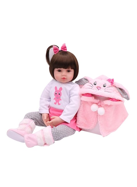 Buy Generic Reborn Baby Doll With Plush Toy 19inch in UAE