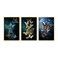 Aiwanto 3Pcs Wall Pictures Wall Art Frames  Butterflies Wall Picture Wall Decoration Photos Wall Frame