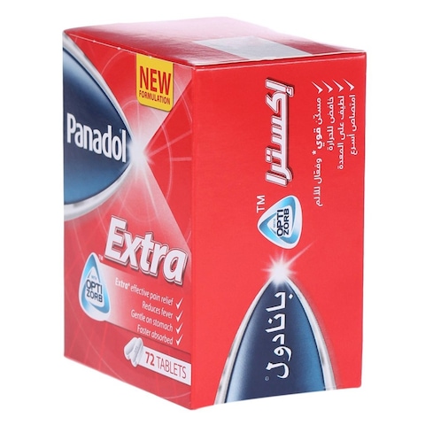 Panadol Extra With Optizorb Pain Relief Tablets 72 count
