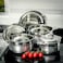 Delcasa 3Pcs Stainless Steel Hot Pot