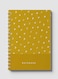 Lowha Spiral Notebook With 60 Sheets And Hard Paper Covers With Abstract Floral Design, For Jotting Notes And Reminders, For Work, University, School
